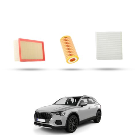Kit Tagliando 3 filtri compatibile con Audi Q3 (F3B,F3N) 2.0 45 tfsi 180kw dal 2021