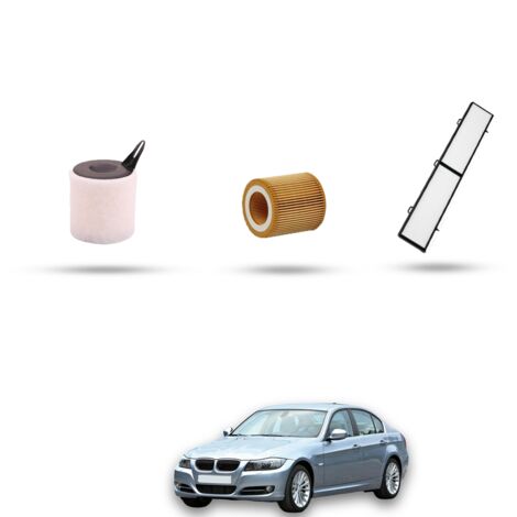 Kit Tagliando 3 filtri compatibile con BMW Serie 3 (E90,E91,E92,E93) 320i 110kw dal 2005