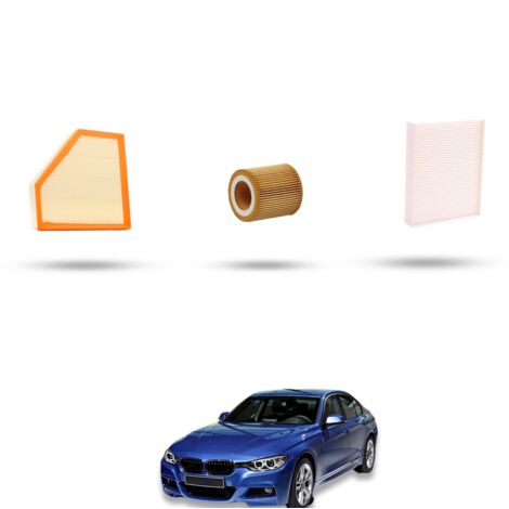 Kit Tagliando 3 filtri compatibile con BMW Serie 3 (F30, F80,F31) 320I 135kw dal 2012 al 2018