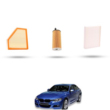 Kit Tagliando 3 filtri compatibile con BMW Serie 3 (F30, F80,F31) 330E 185kw dal 2015