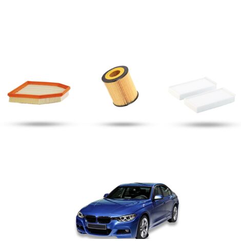 Kit Tagliando 3 filtri compatibile con BMW Serie 3 (F30, F80,F31) M3 317kw dal 2014