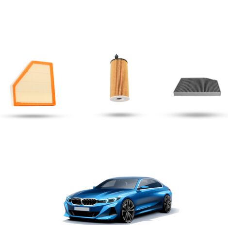 Kit Tagliando 3 filtri compatibile con BMW Serie 3 (G20, G21,G80) 320e 150kw dal 2020