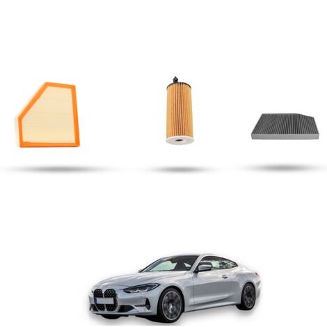 Kit tagliando 3 filtri compatibile con Bmw serie 4 (G22,G23 G80) 420i 135kw dal 2020