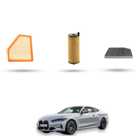 Kit tagliando 3 filtri compatibile con Bmw serie 4 (G22,G23 G80) M4 COMPETITION 375kw dal 2020