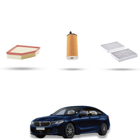 Kit tagliando 3 filtri compatibile con Bmw serie 6 (G32GT) 630i hybrid 190kw dal 2020