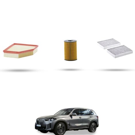 Kit tagliando 3 filtri compatibile con Bmw x5 (G05,F95) M 50i 390kw dal 2019