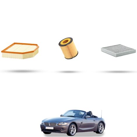 Kit tagliando 3 filtri compatibile con Bmw Z4(E85,E86) 2.5i 130kw dal 2006