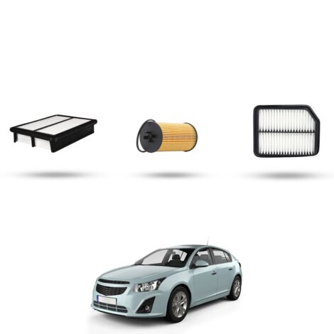 Kit tagliando 3 filtri compatibile con Chevrolet Aveo 1.4 16v 74kw dal 2008