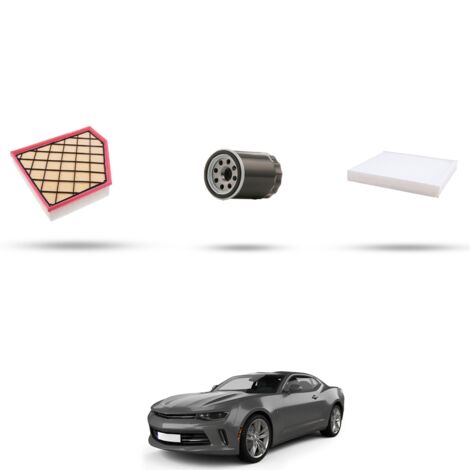 Kit tagliando 3 filtri compatibile con Chevrolet Camaro III 6.2 333kw dal 2016