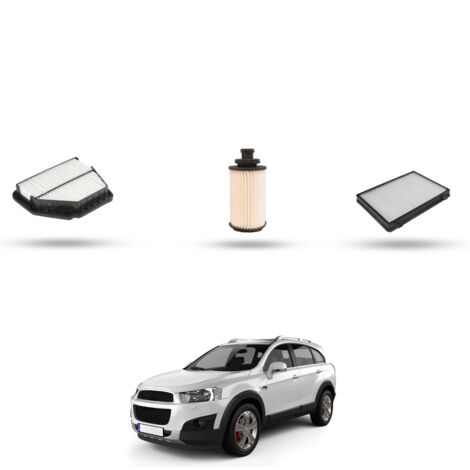 Kit tagliando 3 filtri compatibile con Chevrolet Captiva II 2.0 D 125kw dal 2011