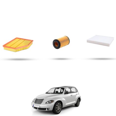 Kit tagliando 3 filtri compatibile con Chrysler Cruiser 2.2 89kw dal 2002