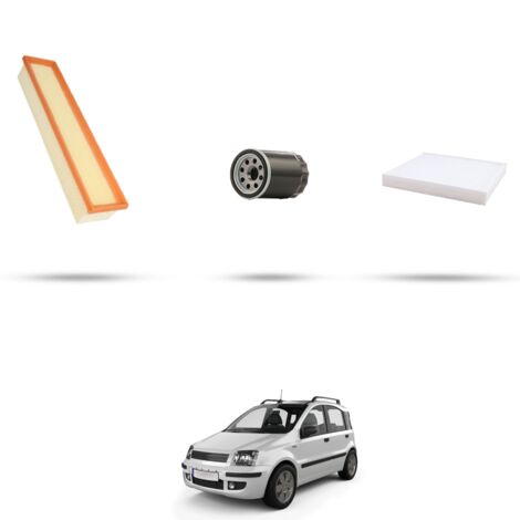 Kit tagliando 3 filtri compatibile con Fiat Panda II 1.2 51kw dal 2010