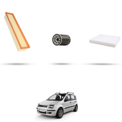 Kit tagliando 3 filtri compatibile con Fiat Panda II 1.4 Natural Power 57kw dal 2010