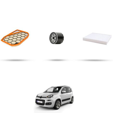 Kit tagliando 3 filtri compatibile con Fiat Panda III 1.0 Mild Hybrid 51kw dal 2020