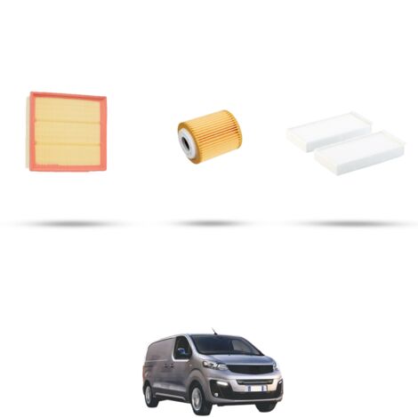 Kit tagliando 3 filtri compatibile con Fiat Scudo III 1.5 Multijet 88kw dal 2022