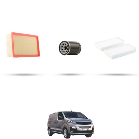 Kit tagliando 3 filtri compatibile con Fiat Scudo III 2.0 Multijet 106kw dal 2022