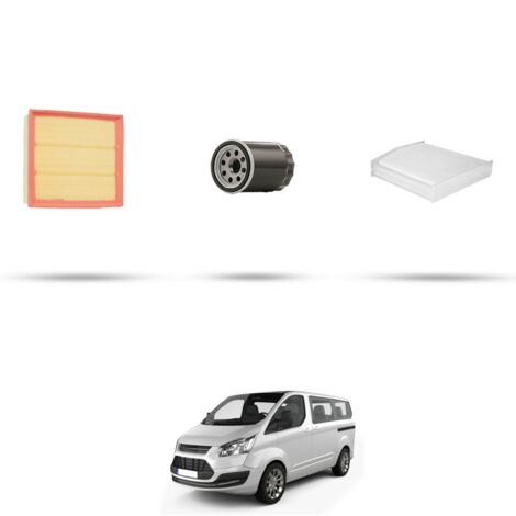 Kit tagliando 3 filtri compatibile con Ford Tourneo Custom 2.0 EcoBlue 110kw dal 2022