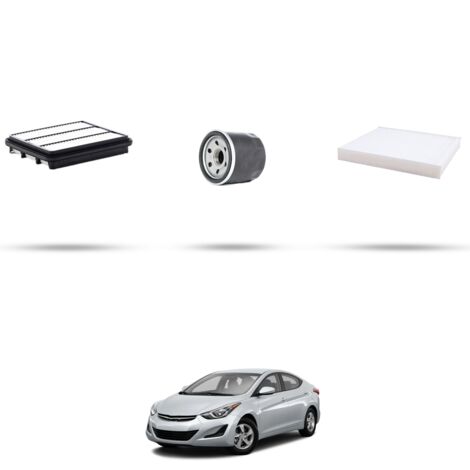 Kit tagliando 3 filtri compatibile con Hyundai Elantra III (MD) 1.6 97KW dal 2011
