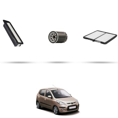 Kit tagliando 3 filtri compatibile con Hyundai i10 1.2 63kw dal 2011