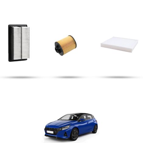 Kit tagliando 3 filtri compatibile con Hyundai i20 III 1.6 150KW dal 2021