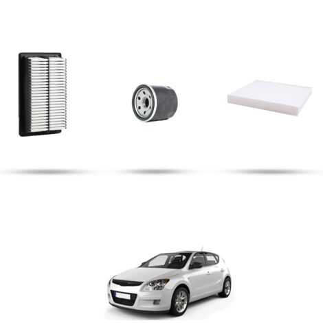 Kit tagliando 3 filtri compatibile con Hyundai i30 2.0 16V 103kw dal 2007