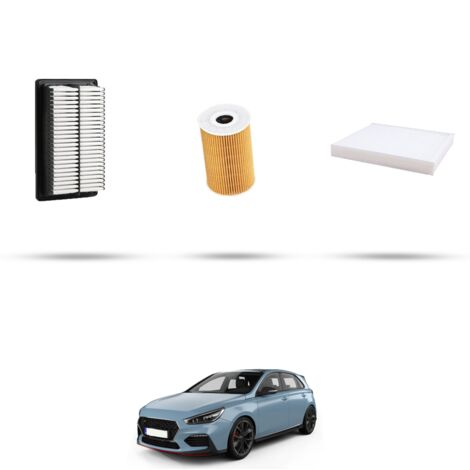 Kit tagliando 3 filtri compatibile con Hyundai i30 (PD,PDE) 1.6 CRDi 94kw dal 2018