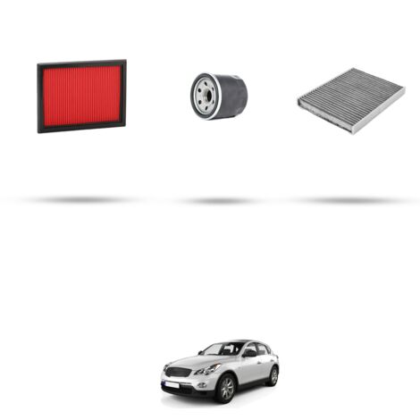Kit tagliando 3 filtri compatibile con Infiniti EX 25 v6 175kw dal 2010