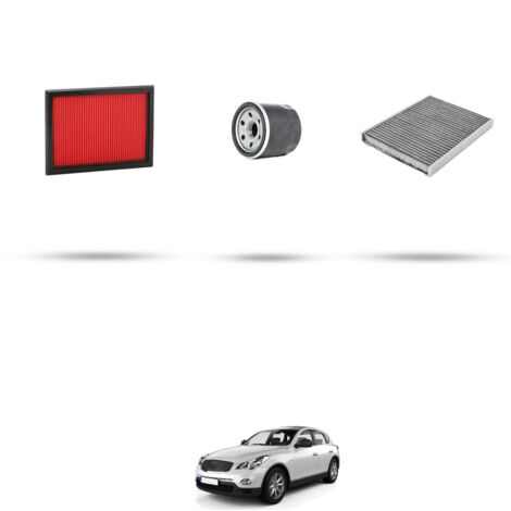 Kit tagliando 3 filtri compatibile con Infiniti EX 35 v6 221kw dal 2007
