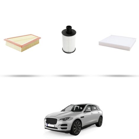 Kit tagliando 3 filtri compatibile con Jaguar F-Pace (X761) 3.0 D300 MHEV 221kw dal 2020