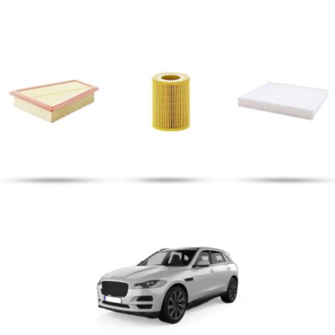 Kit tagliando 3 filtri compatibile con Jaguar F-Pace (X761) 3.0 diesel 221kw dal 2017