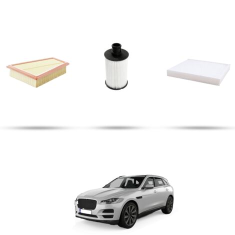 Kit tagliando 3 filtri compatibile con Jaguar F-Pace (X761) 3.0 P400 MHEV 294kw dal 2020