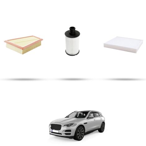 Kit tagliando 3 filtri compatibile con Jaguar F-Pace (X761) 5.0 SVR 405kw dal 2018