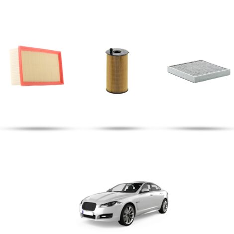 Kit tagliando 3 filtri compatibile con Jaguar XF (250) 2.7 Diesel V6 152kw dal 2008