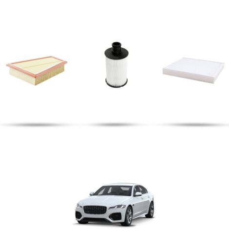 Kit tagliando 3 filtri compatibile con Jaguar XF (x260) 3.0 250kw dal 2015