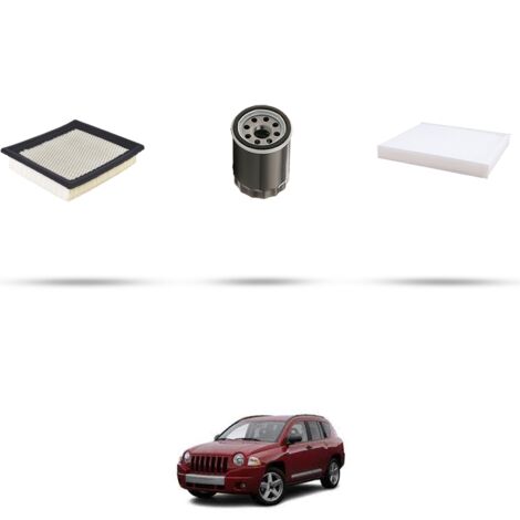 Kit tagliando 3 filtri compatibile con Jeep Compass 2.4 16V 125kw dal 2006
