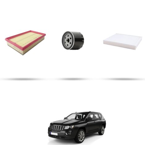 Kit tagliando 3 filtri compatibile con Jeep Compass II (MP) 1.3 Hybrid 140kw dal 2021