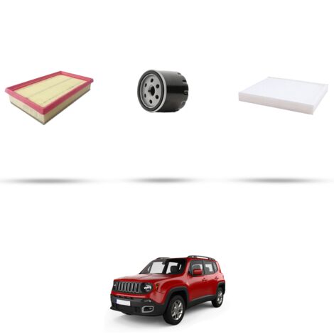 Kit tagliando 3 filtri compatibile con Jeep Renegade (BU) 1.3 T-GDI 110kw dal 2018