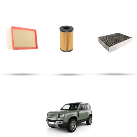 Kit tagliando 3 filtri compatibile con Land Rover Defender (L663) 2.0 D200 SD4 147kw dal 2019