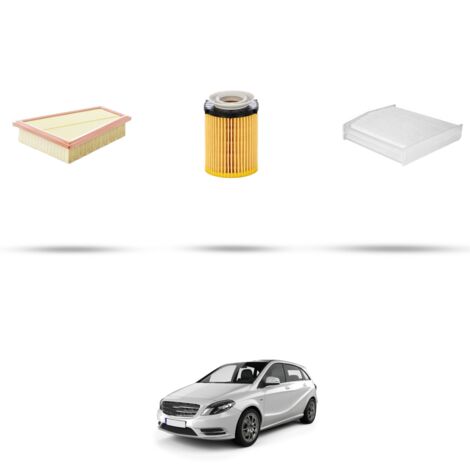 Kit tagliando 3 filtri compatibile con Mercedes Classe B (W246+W242) B200 Natural GAS 115kw Dal 2012