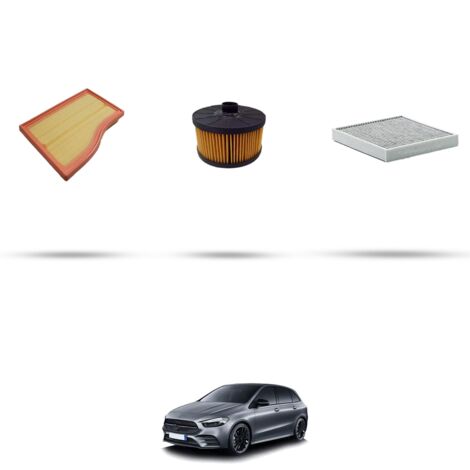 Kit tagliando 3 filtri compatibile con Mercedes Classe B (W247) 200 hybrid 120kw dal 2022