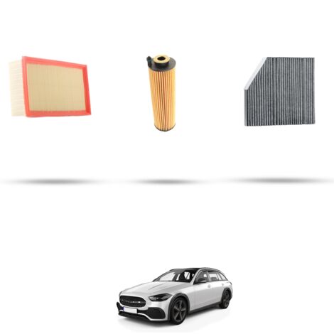 Kit tagliando 3 filtri compatibile con Mercedes Classe C (W206,S206) 200 150kw Dal 2021