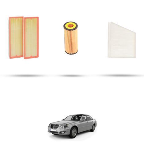 Kit tagliando 3 filtri compatibile con Mercedes Classe E (w211,S211) E230 150kw dal 2007