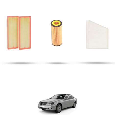 Kit tagliando 3 filtri compatibile con Mercedes Classe E (w211,S211) E280 170kw dal 2005 al 2009