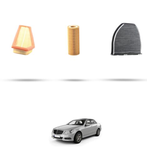 Kit tagliando 3 filtri compatibile con Mercedes Classe E (w212) 200 CGI 135kw dal 2009