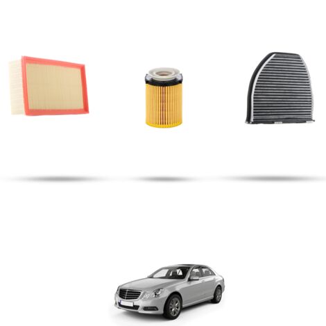 Kit tagliando 3 filtri compatibile con Mercedes Classe E (w212) 200 NGT 115kw dal 2013