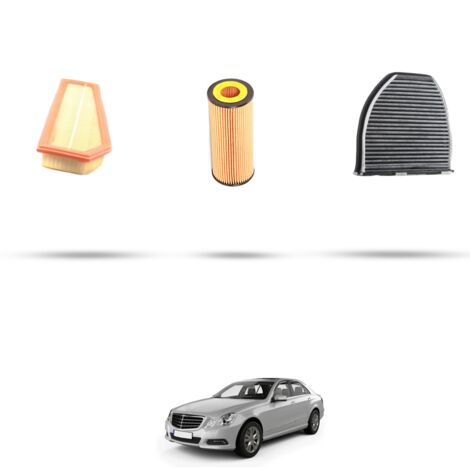 Kit tagliando 3 filtri compatibile con Mercedes Classe E (w212) 250 cgi 150kw dal 2009
