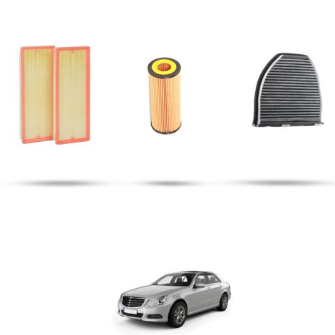 Kit tagliando 3 filtri compatibile con Mercedes Classe E (w212) 300 170kw dal 2009