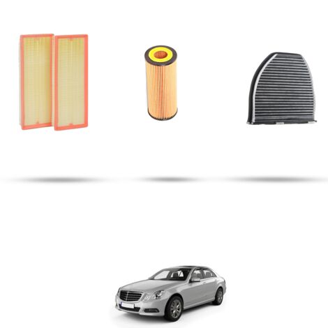 Kit tagliando 3 filtri compatibile con Mercedes Classe E (w212) 500 285kw dal 2009