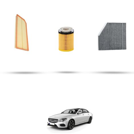 Kit tagliando 3 filtri compatibile con Mercedes Classe E (W213,S213,A213) E200 EQ 145kw Dal 2019