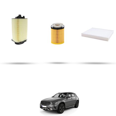 Kit tagliando 3 filtri compatibile con Mercedes Classe GLC (X253,C253) 300 180kw dal 2015
